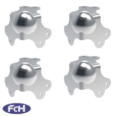 Large Ball Corners - 65mm x 65mm with 5mm Radius - Pack of 4